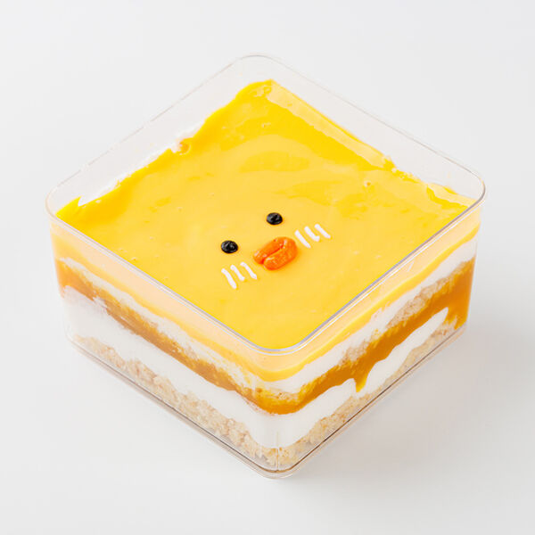 Кейс-торт ВкусВилл Мордочка манго-персик, 240г