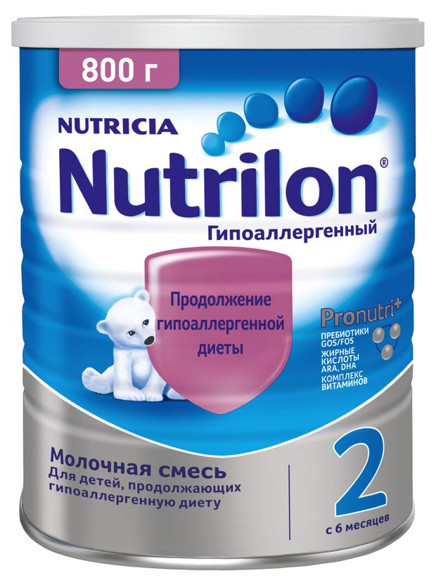 

Смесь Nutrilon 2 гипоаллергенная молочная с 6 месяцев 800 г