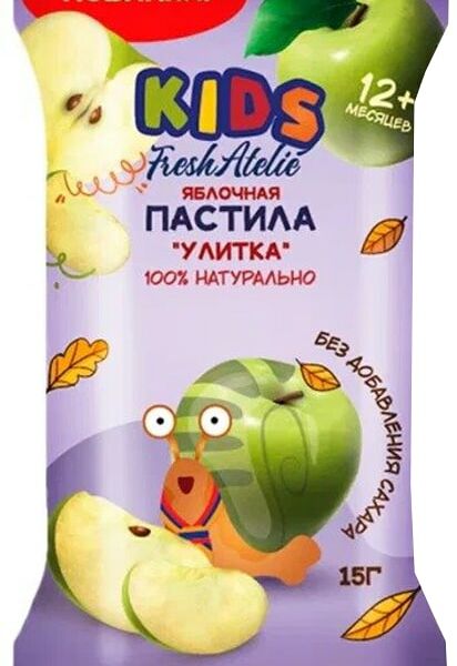 Пастила Fresh Atelie яблочная Улитка с 12 месяцев 15г