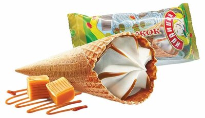 Мороженое пломбир "КоЛибри" с мягкой карамелью
