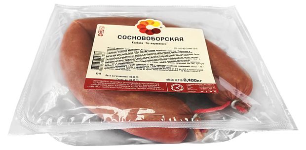 

Колбаса полукопченая Сосновоборская по-деревенски 400 г