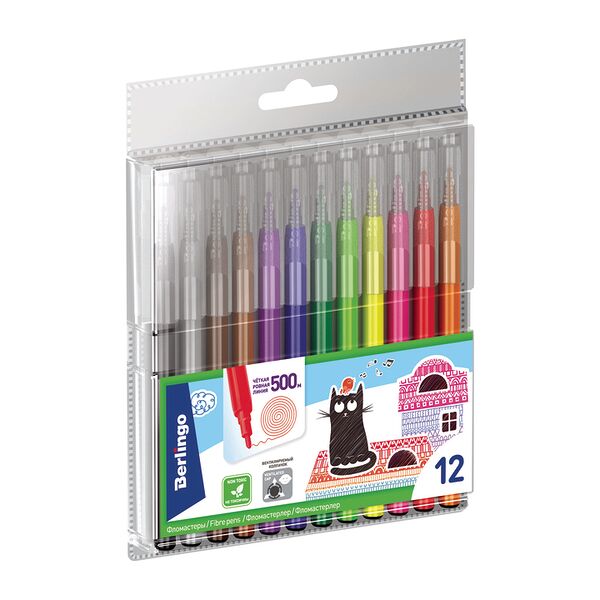 Фломастеры Berlingo, 12 цветов