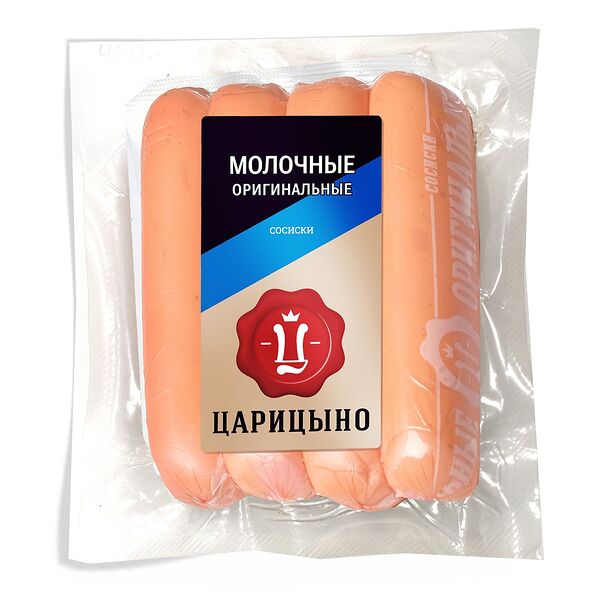 Сосиски Царицыно Молочные оригинальные 400г