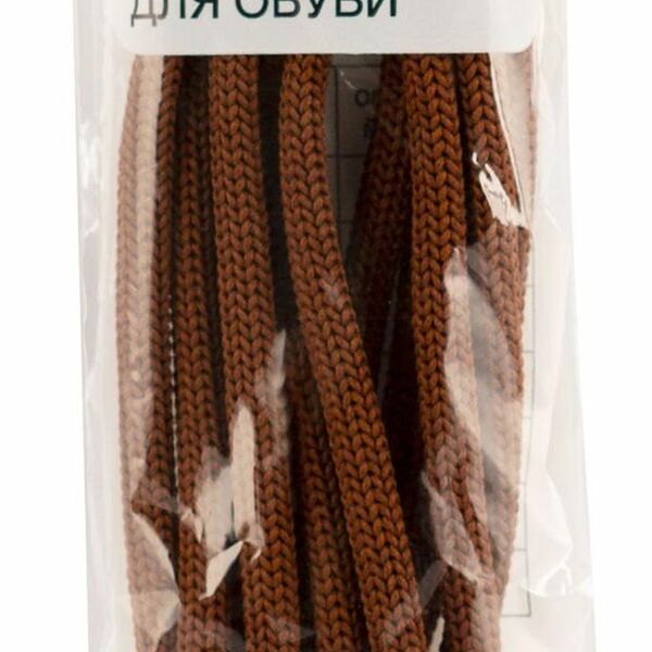 Шнурки для обуви Каждый день коричневые средние, 90 см
