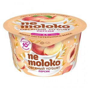 Продукт овсяный Nemoloko Yo'Gurt Персик