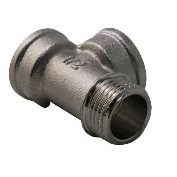 Тройник ВВН 1/2х1/2х1/2 переходной, никелированный