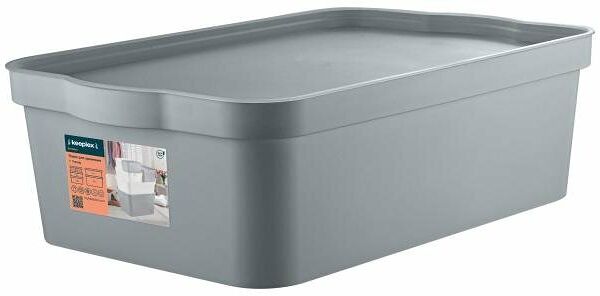 Ящик для хранения Keeplex Trendy серый топаз 14 л, 45,2х29,8х14 см