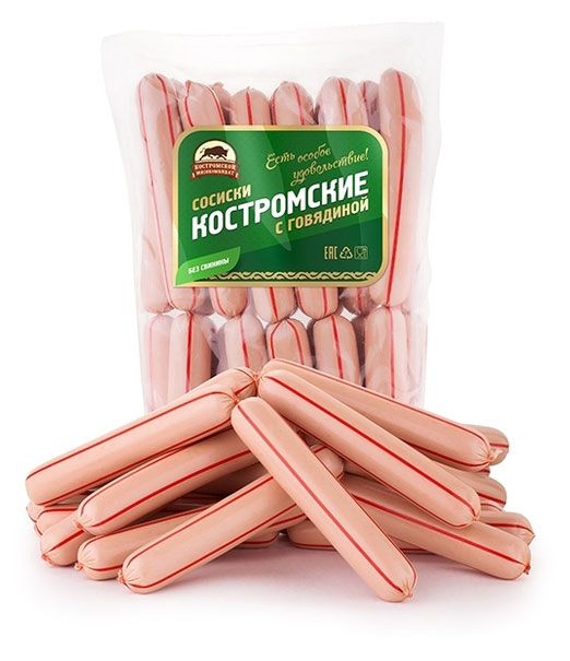 

Сосиски Костромской МК Костромские с говядиной