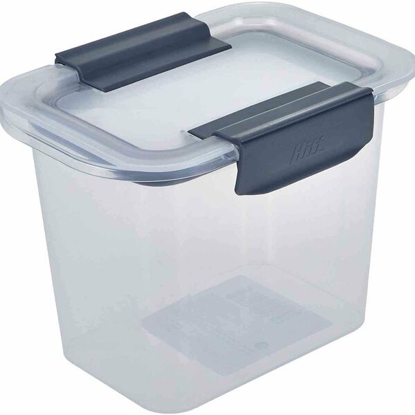 Контейнер герметичный Hitt 17×12,5×7 см прозрачный с темно-серыми клипсами Wing, 1 л