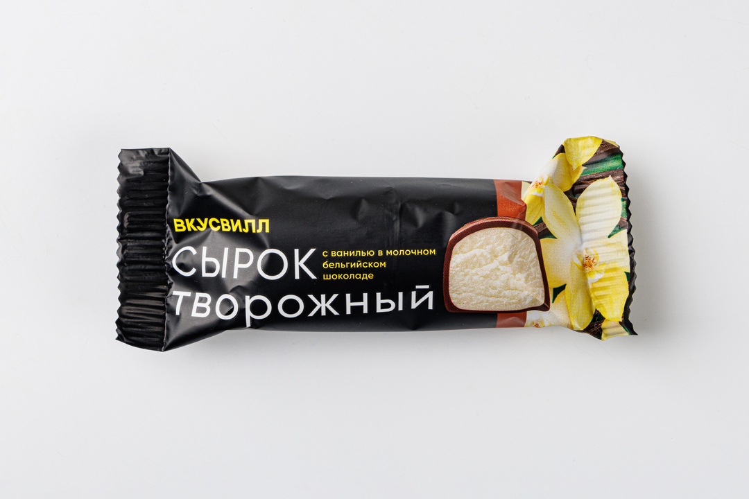 

Сырок творожный ВкусВилл с ванилью в молочном шоколаде 26% 40 г