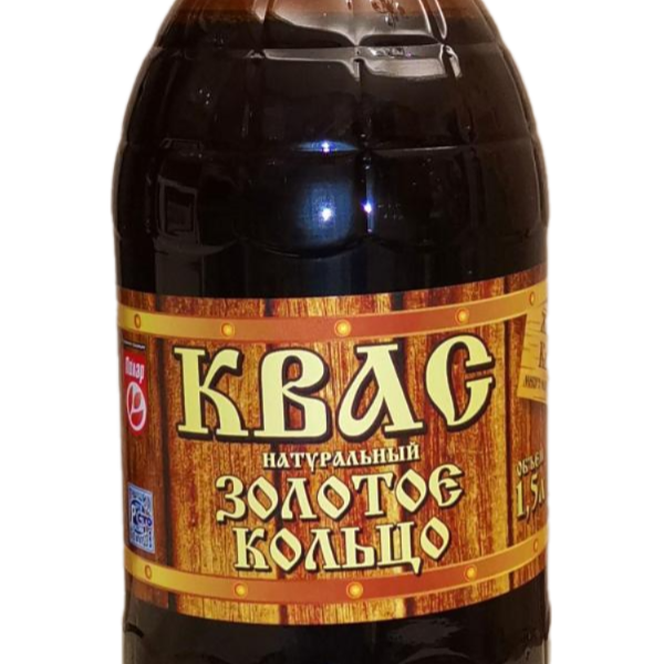 Квас Золотое Кольцо Традиционный нефильтрованный осветленный 1,5 л