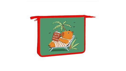 Папка на молнии Listoff А5 Капибар, 72г