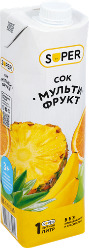 

Сок Super Мультифрукт 1 л