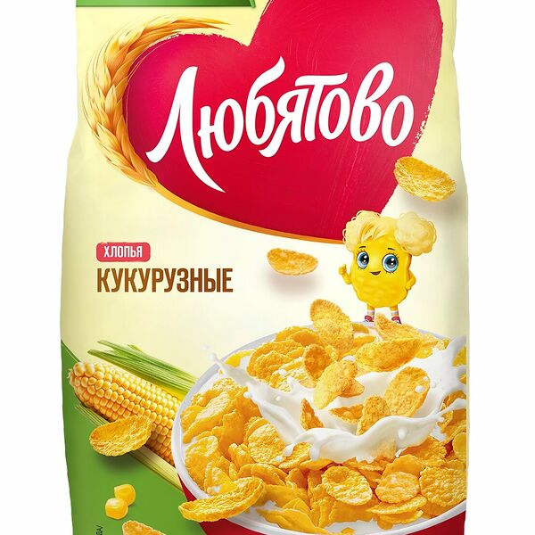 Хлопья Любятово Кукурузные 300 г
