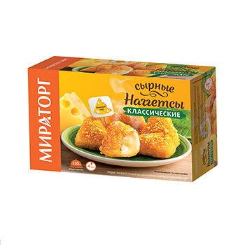 Наггетсы Мираторг Классические сырные замороженные, 250г