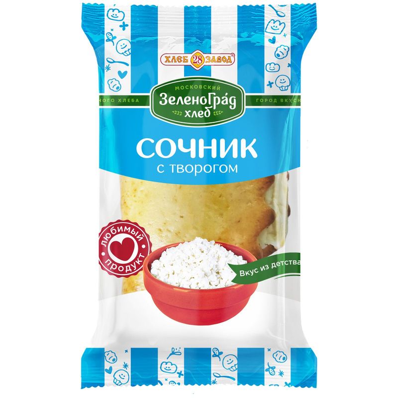 

Сочник ЗеленоградХлеб с творогом 110 г