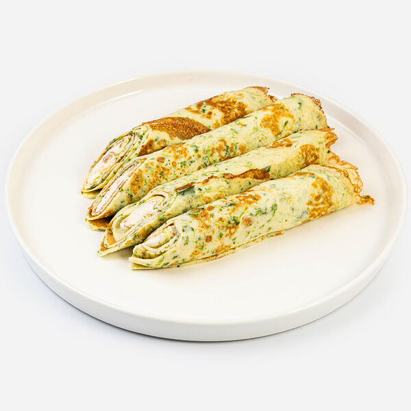 Омлет запеченный с муссом из филе лосося