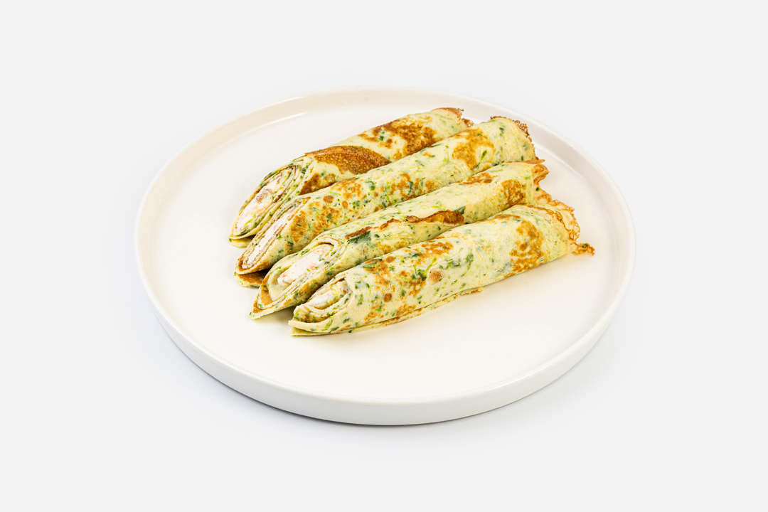 

Омлет запеченный с муссом из филе лосося 165 г