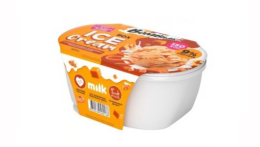 Мороженое молочное протеиновое Bombbar Пралине с карамелью без сахара