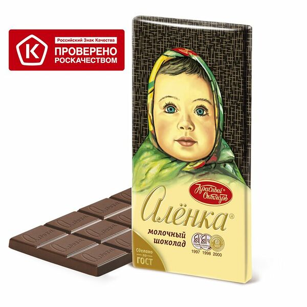 Шоколад молочный Красный Октябрь Алёнка 90г