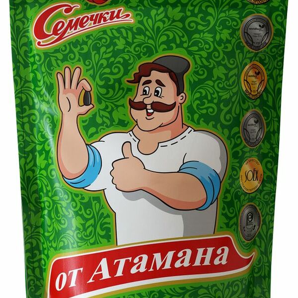 Семечки «от Атамана» кубанские, отборные, обжаренные без соли 100г