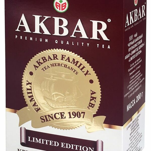 Чай черный Akbar Limited Edition листовой 200г
