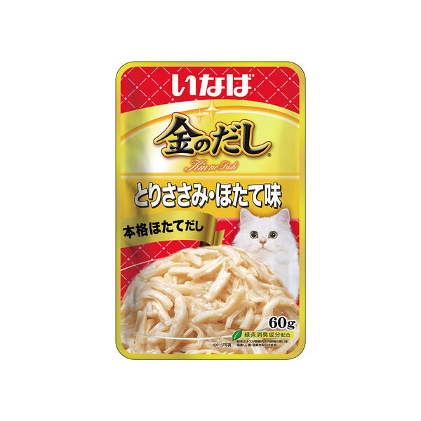 Влажный корм для кошек Inaba Kinnodashi Куриное филе со вкусом морского гребешка 60г