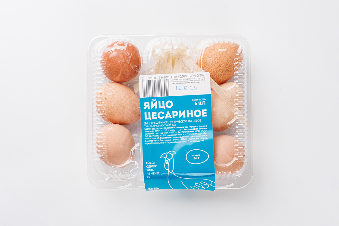 

Яйцо цесариное, 6 шт, 204 г