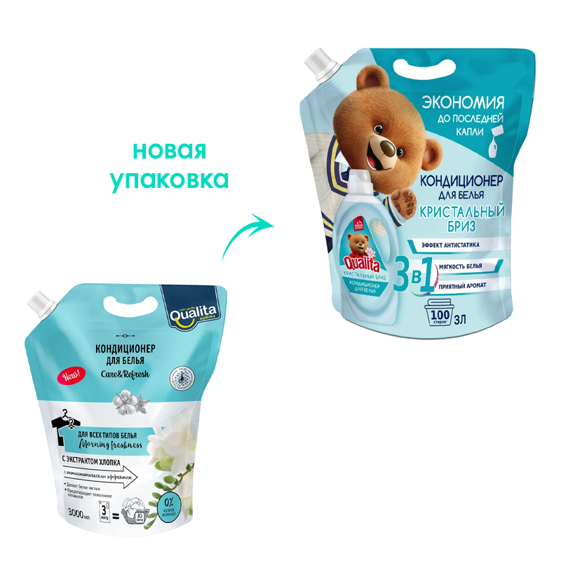 

Кондиционер для белья Qualita Morning Freshness 3 л