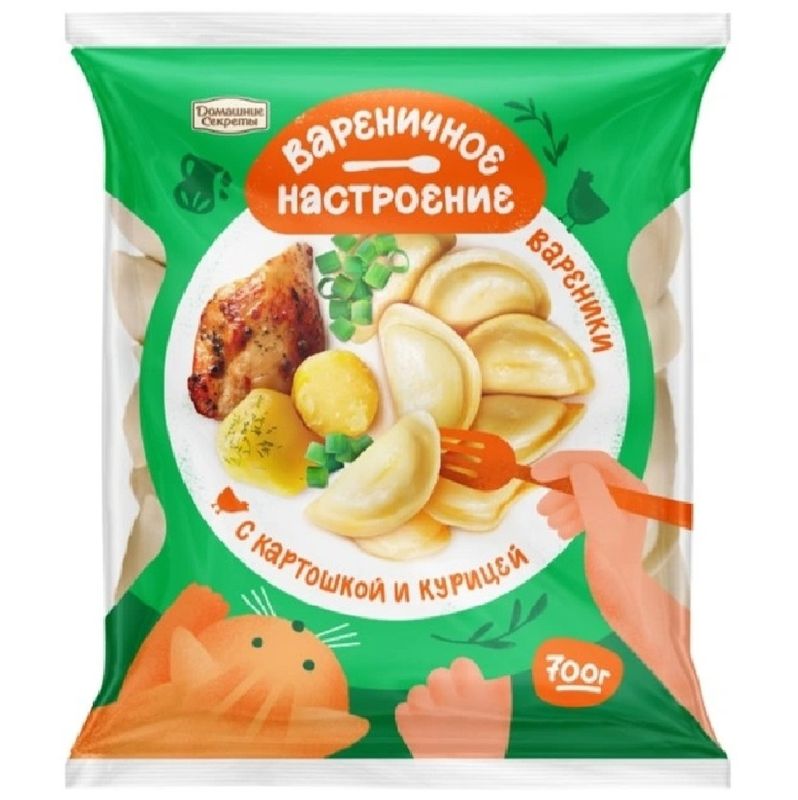 

Вареники Домашние Секреты с картофелем и курицей 800 г