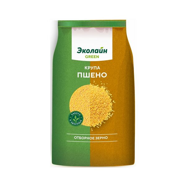 Крупа пшено Эколайн GREEN new 800г