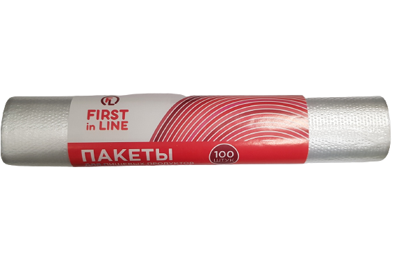 FIRST in LINE Пакеты для пищевых продуктов 100шт