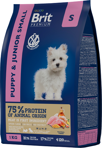 Сухой корм Brit для щенков 1-12 месяцев с курицей 1кг