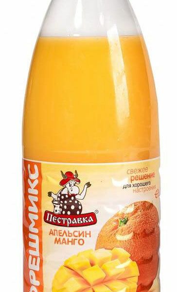 Напиток сывороточный КРИСТАЛЛ с соками апельсина и манго
