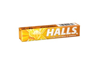 Карамель леденцовая Холлс (Halls) Мед лимон 25 г