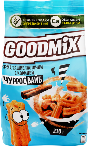 

Хрустящие палочки Goodmix Чурросвайб с корицей 210 г