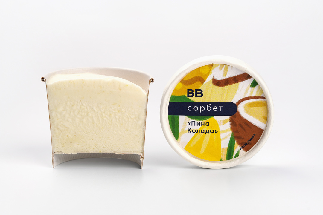 

Сорбет Пина Колада Продукт замороженный, 80г