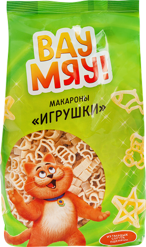 Макароны ВАУ МЯУ! Игрушки, 300г