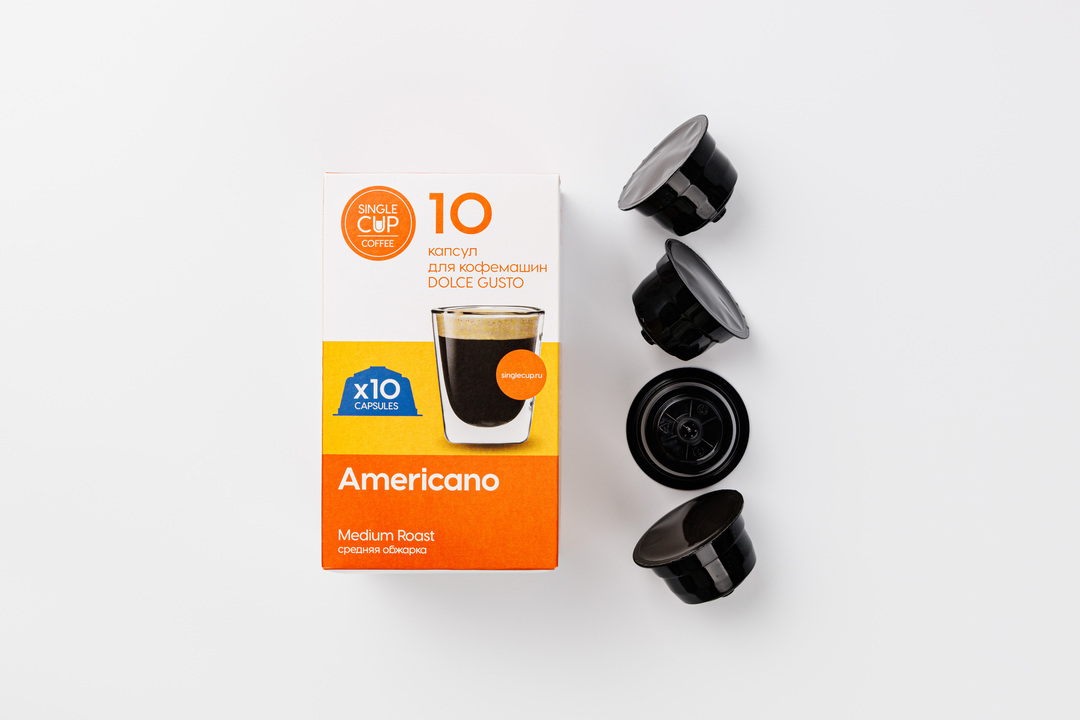 

Кофе в капсулах Dolce Gusto Americano, 10 штук, 90 г