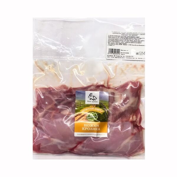 Кролик ножки Наш Кролик передние и задние замороженные 650 г