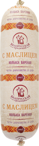 

Колбаса вареная Белорусская традиция с маслицем высший сорт вес
