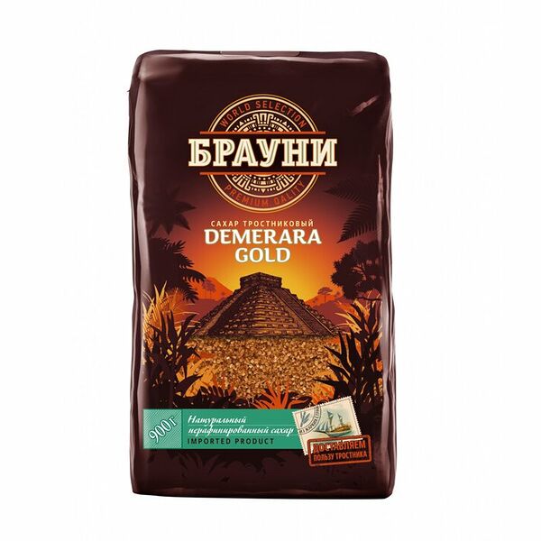 Сахар-песок Брауни Demerara Gold тростниковый