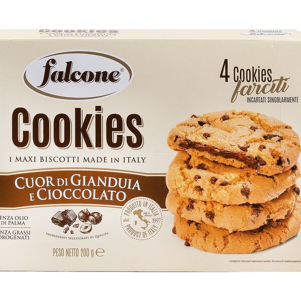 Печенье Falcone сахарное молочный шоколад-ореховый крем