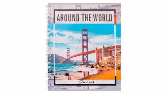 Тетрадь общая Prof-press Красоты мира А5 80 листов в клетку на гребне