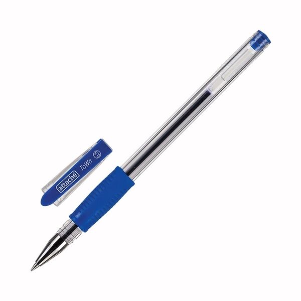 Ручка гелевая Attache Town неавтоматическая синяя (толщина линии 0,5 мм)