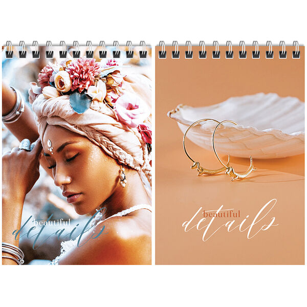 Блокнот А6 80л на гребне 