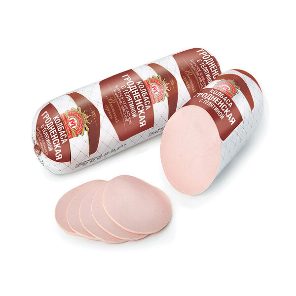 Изделие колб. Колбаса Гродненская с телятин. вар. в/с вес.Гродненский МК