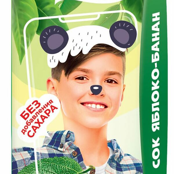 Сок детский Сады Придонья яблоко банан с 6 месяцев 200 мл