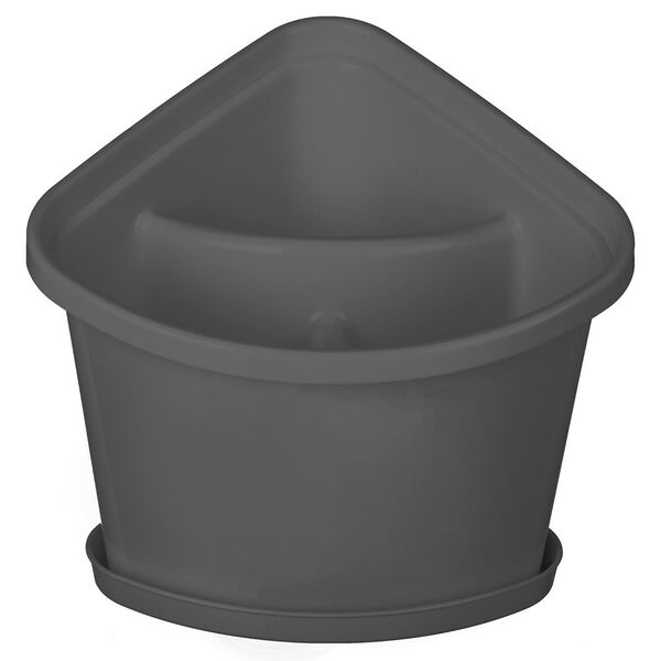 Подставка для столовых приборов Phibo с поддоном, 176х150х151 мм, серый