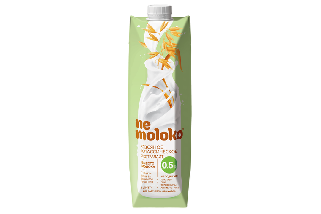 

Напиток овсяный Nemoloko Экстралайт Классический 0.5% 1 л